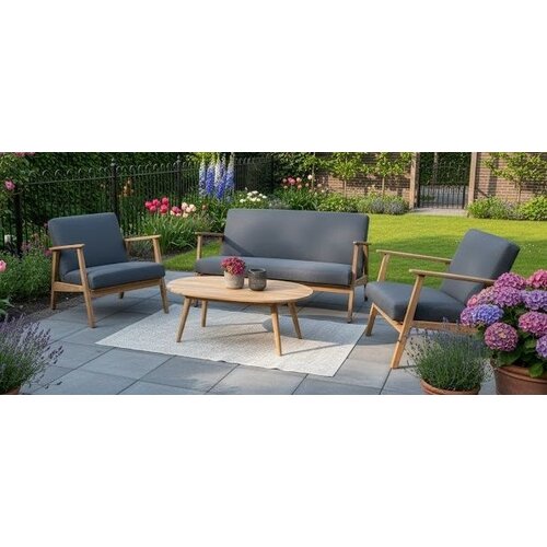 The Outsider Stoel-Bank Loungeset - Narvik - Acacia - Grijs - The Outsider