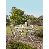 Inklpabare Diningset - Ravello - Acaciahout - 100% FSC - Grijs - The Outsider