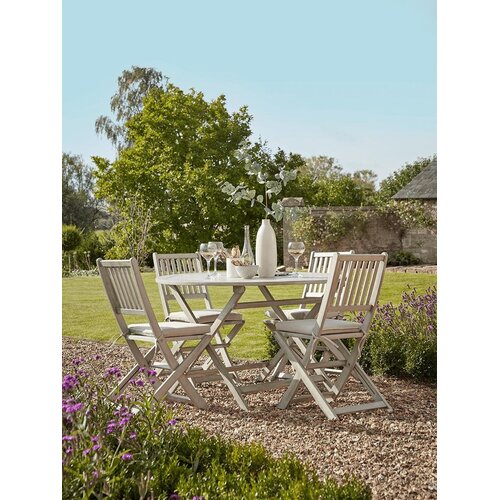 The Outsider Inklpabare Diningset - Ravello - Acaciahout - 100% FSC - Grijs - The Outsider