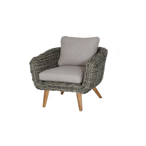 Baratti Stoel-bank Loungeset - Serrano- Wicker - Antraciet - Baratti
