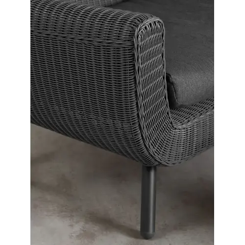 The Outsider Lounge Tuinbank - Jonah - 3 zits - Antraciet - Wicker - The Outsider