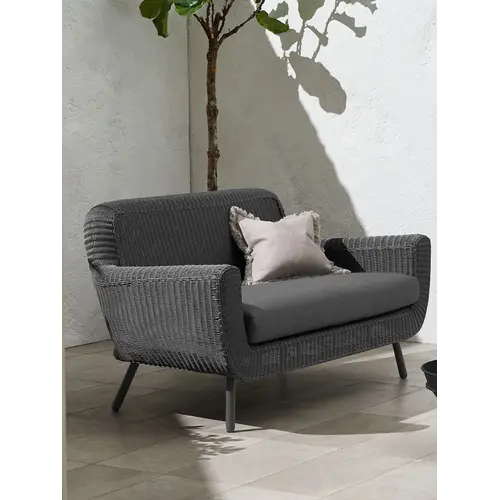 The Outsider Lounge Tuinbank - Jonah - 2 zits - Antraciet - Wicker - The Outsider The Outsider Lounge Tuinbank - Jonah - 2 zits - Antraciet - Wicker - The Outsider