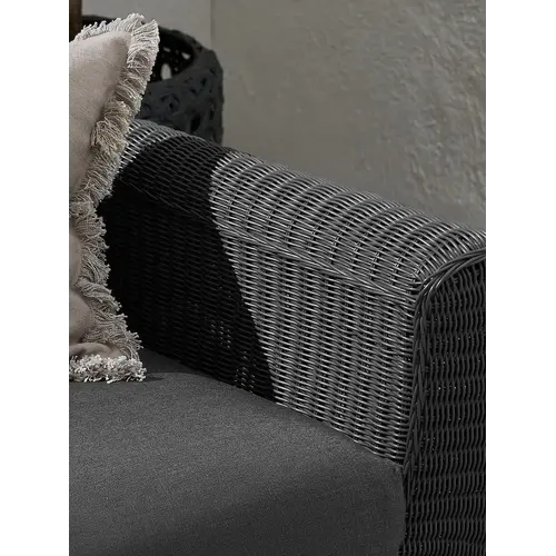 The Outsider Lounge Tuinbank - Jonah - 2 zits - Antraciet - Wicker - The Outsider The Outsider Lounge Tuinbank - Jonah - 2 zits - Antraciet - Wicker - The Outsider