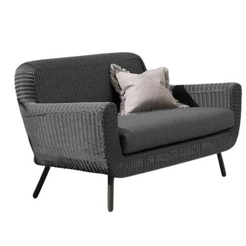 The Outsider Lounge Tuinbank - Jonah - 2 zits - Antraciet - Wicker - The Outsider The Outsider Lounge Tuinbank - Jonah - 2 zits - Antraciet - Wicker - The Outsider