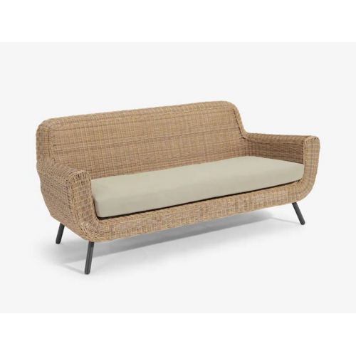 The Outsider Lounge Tuinbank - Jonah - 3 Zits - Wicker - Naturel - The Outsider