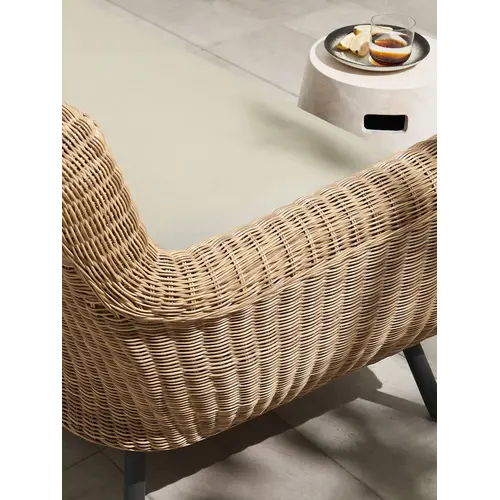 The Outsider Lounge Tuinbank - Jonah - 3 Zits - Wicker - Naturel - The Outsider