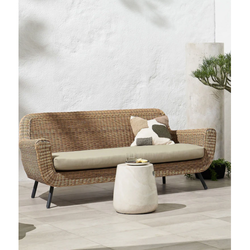 The Outsider Lounge Tuinbank - Jonah - 3 Zits - Wicker - Naturel - The Outsider