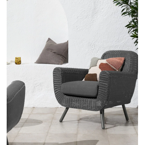 The Outsider Lounge Tuinstoel - Jonah - Wicker - Antraciet - The Outsider