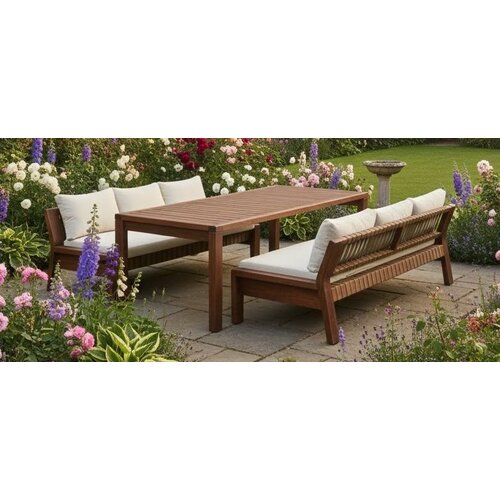 The Outsider Lounge Dining Set - Zambra - Wit - Acacia - The Outsider