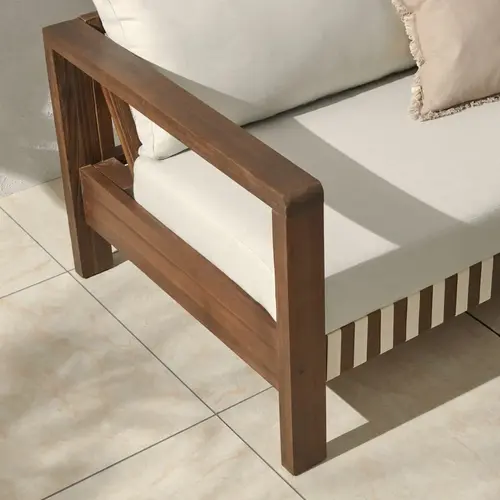 The Outsider Hoek Loungeset - Zambra - Corner - Wit - Acacia - The Outsider