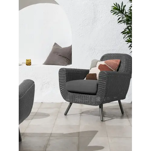 The Outsider Stoel-bank Loungeset - Jonah - 5 zits - Wicker - Antraciet - The Outsider