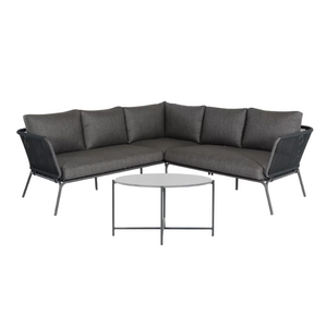 Baratti Hoek Loungeset Verona – Antraciet Rope – Barrati