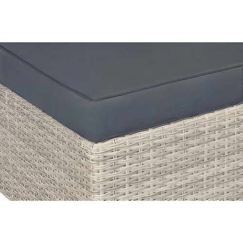 Baratti Hoek Loungeset Amalia - Antraciet & Grijs - Wicker - Baratti