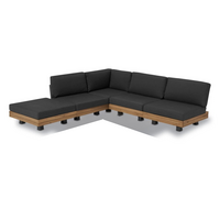 Hoek Loungeset - Los Angeles - Antraciet - Acacia - The Outsider