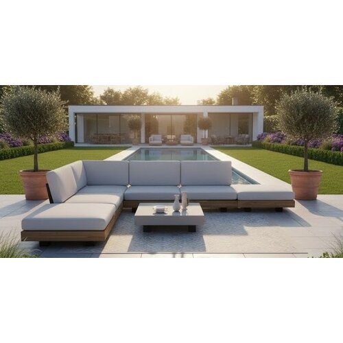 The Outsider Hoek Loungeset - Lodewijk - Acacia - Grijs - The Outsider