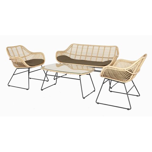 The Outsider Stoel-Bank Loungeset - Wates - Rotan Look - Naturel - The Outsider