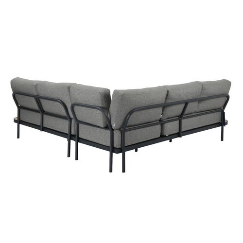 The Outsider Hoek loungeset Thomas | Antraciet | Acacia & Aluminium | The Outsider
