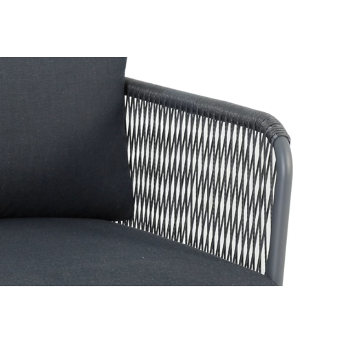 Baratti Stoel-Bank Loungeset Tito | Antraciet | Rope & Aluminium | Baratti