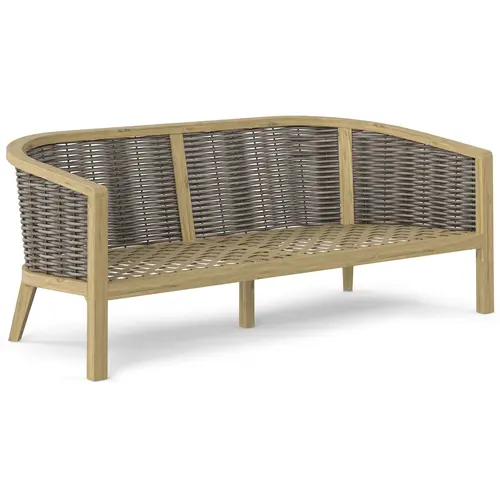 The Outsider Stoel-Bank Loungeset Parkside | 5-zits | Wicker & Acaciahout | The Outsider