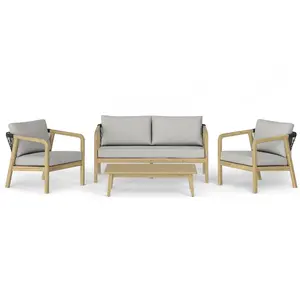 The Outsider Stoel-Bank Loungeset Palmetto | 4-zits | Rope & Acaciahout | The Outsider