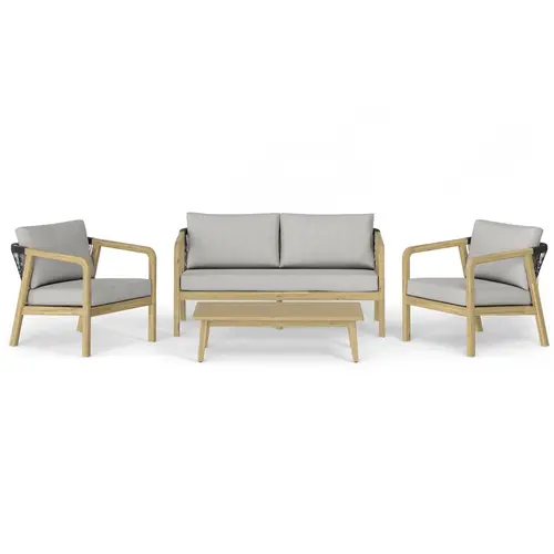 The Outsider Stoel-Bank Loungeset Palmetto | 4-zits | Rope & Acaciahout | The Outsider