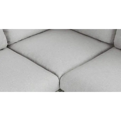 Baratti Hoek Loungeset Maartje - Lichtgrijs - Wicker / Acaciahout - Baratti Baratti Hoek Loungeset Maartje - Lichtgrijs - Wicker / Acaciahout - Baratti