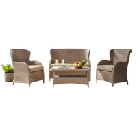 Stoel-Bank Loungeset Milano - 4-zits - Naturel & Bruin - Wicker - Baratti