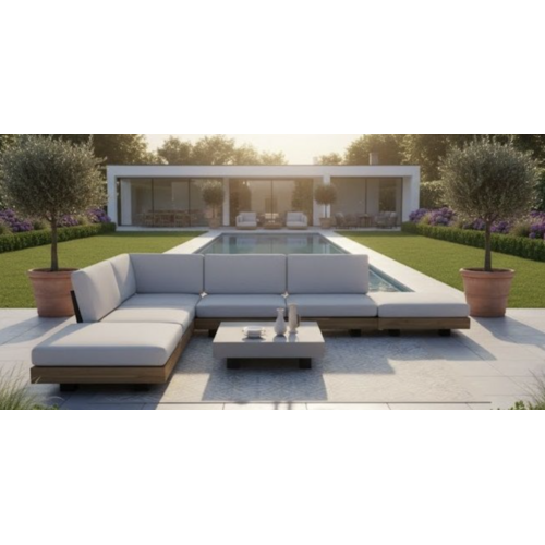 The Outsider Hoek Loungeset - Los Angeles - Beige - Acacia - The Outsider