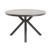 Ronde Tuintafel Davos - Ø118 cm - Keramisch Glas - Lesli Living