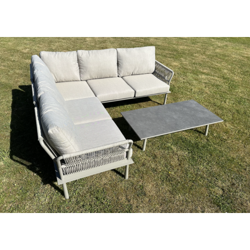 DATHO OUTDOOR Hoek Loungeset - Trino - Aluminium - Datho Outdoor - Beige