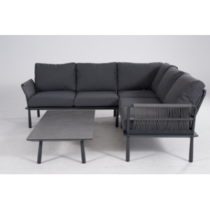 DATHO OUTDOOR Hoek Loungeset - Trino - Aluminium - Datho Outdoor - Antraciet DATHO OUTDOOR Hoek Loungeset - Trino - Aluminium - Datho Outdoor - Antraciet