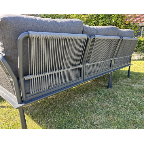 DATHO OUTDOOR Hoek Loungeset - Trino - Aluminium - Datho Outdoor - Antraciet