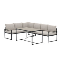 hoek-loungeset-timo-beige-staal-polywood-tafel-the-outsider