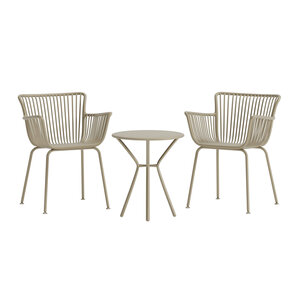 The Outsider Balkonset-Levi-3-Delig-Beige-Staal-60cm-The-Outsider The Outsider Balkonset-Levi-3-Delig-Beige-Staal-60cm-The-Outsider