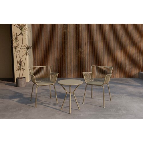 The Outsider Balkonset-Levi-3-Delig-Beige-Staal-60cm-The-Outsider The Outsider Balkonset-Levi-3-Delig-Beige-Staal-60cm-The-Outsider