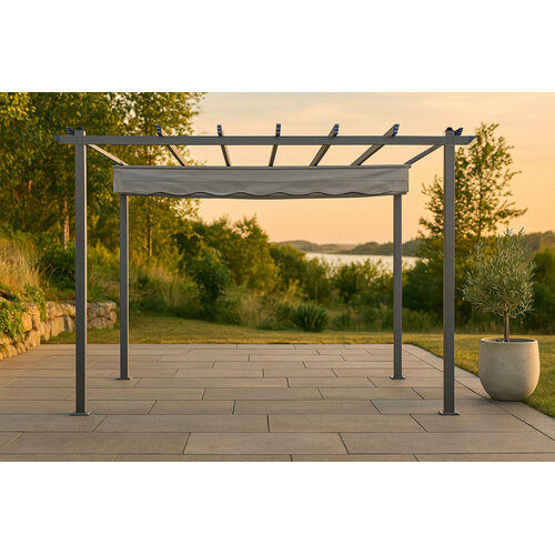 The Outsider Pergola Eva - Grijs - Aluminium - 295x295cm - The Outsider