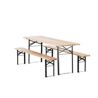 Picknickset-Tijn-Inklapbaar-6-Persoons-Zwart-Staal-200cm-The-Outsider