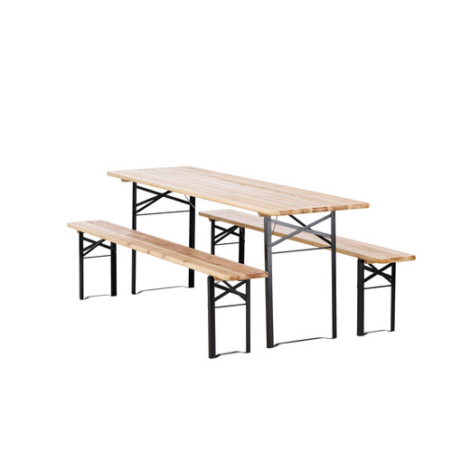 The Outsider Picknickset-Tijn-Inklapbaar-6-Persoons-Zwart-Staal-200cm-The-Outsider The Outsider Picknickset-Tijn-Inklapbaar-6-Persoons-Zwart-Staal-200cm-The-Outsider
