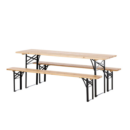The Outsider Picknickset-Tijn-Inklapbaar-6-Persoons-Zwart-Staal-200cm-The-Outsider The Outsider Picknickset-Tijn-Inklapbaar-6-Persoons-Zwart-Staal-200cm-The-Outsider