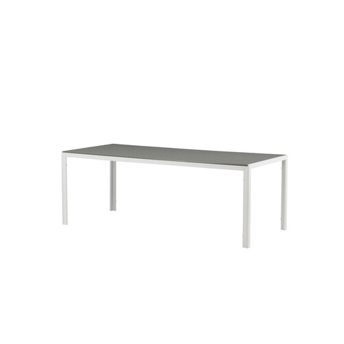 The Outsider Tuintafel - Toscane - Wit/Grijs - Alu/Polywood - 205x90 cm - The Outsider