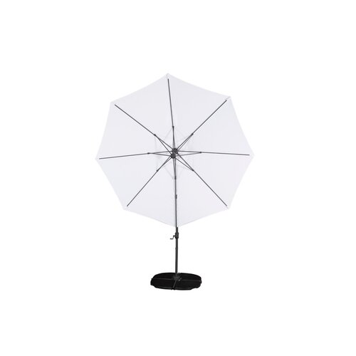 The Outsider Ronde Zweefparasol - Fleur - 3m - Zwart/wit - The Outsider