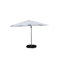Ronde Zweefparasol - Fleur - 3m - Zwart/wit - The Outsider