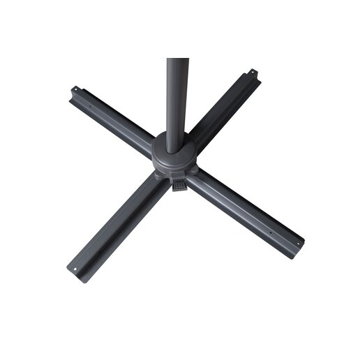 The Outsider Ronde Zweefparasol - Fleur - 3m - Zwart/wit - The Outsider