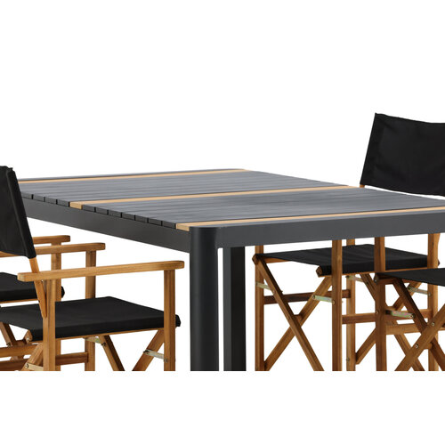 The Outsider Dining Tuintafel - Pim - 150cm - plus 4 Regisseursstoelen - The Outsider The Outsider Dining Tuintafel - Pim - 150cm - plus 4 Regisseursstoelen - The Outsider