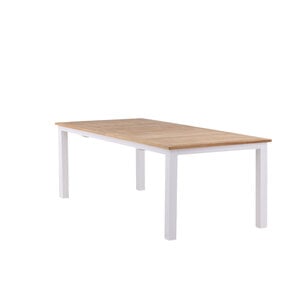 The Outsider Uitschuifbare Tuintafel - Ruben - 225-320cm - Teak - Wit - Outsider The Outsider Uitschuifbare Tuintafel - Ruben - 225-320cm - Teak - Wit - Outsider