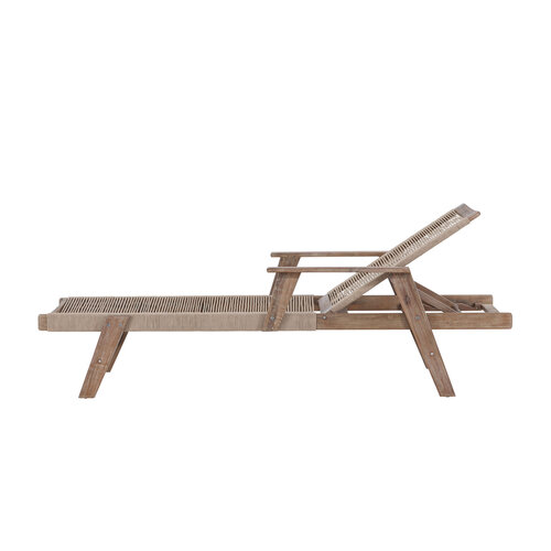 The Outsider Ligbed - Gijs - Beige – Acaciahout- Rope - The Outsider