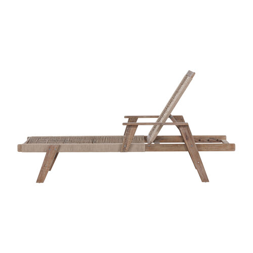 The Outsider Ligbed - Gijs - Beige – Acaciahout- Rope - The Outsider