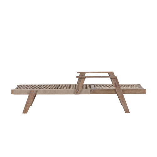 The Outsider Ligbed - Gijs - Beige – Acaciahout- Rope - The Outsider