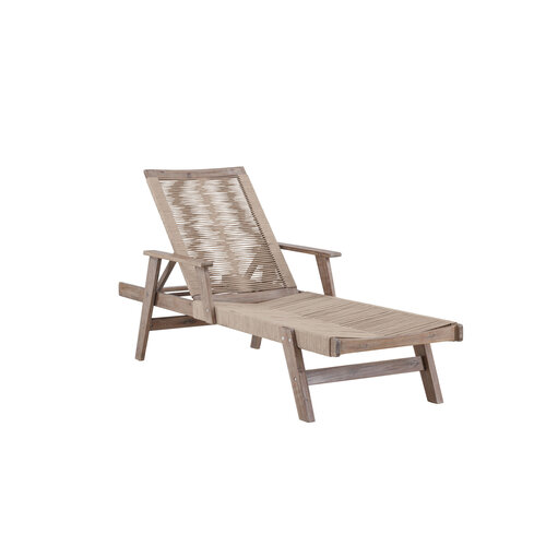 The Outsider Ligbed - Gijs - Beige – Acaciahout- Rope - The Outsider