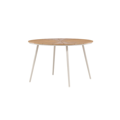 The Outsider Ronde Tuintafel - Roos - Beige – Polywood - 120 cm - The Outsider The Outsider Ronde Tuintafel - Roos - Beige – Polywood - 120 cm - The Outsider